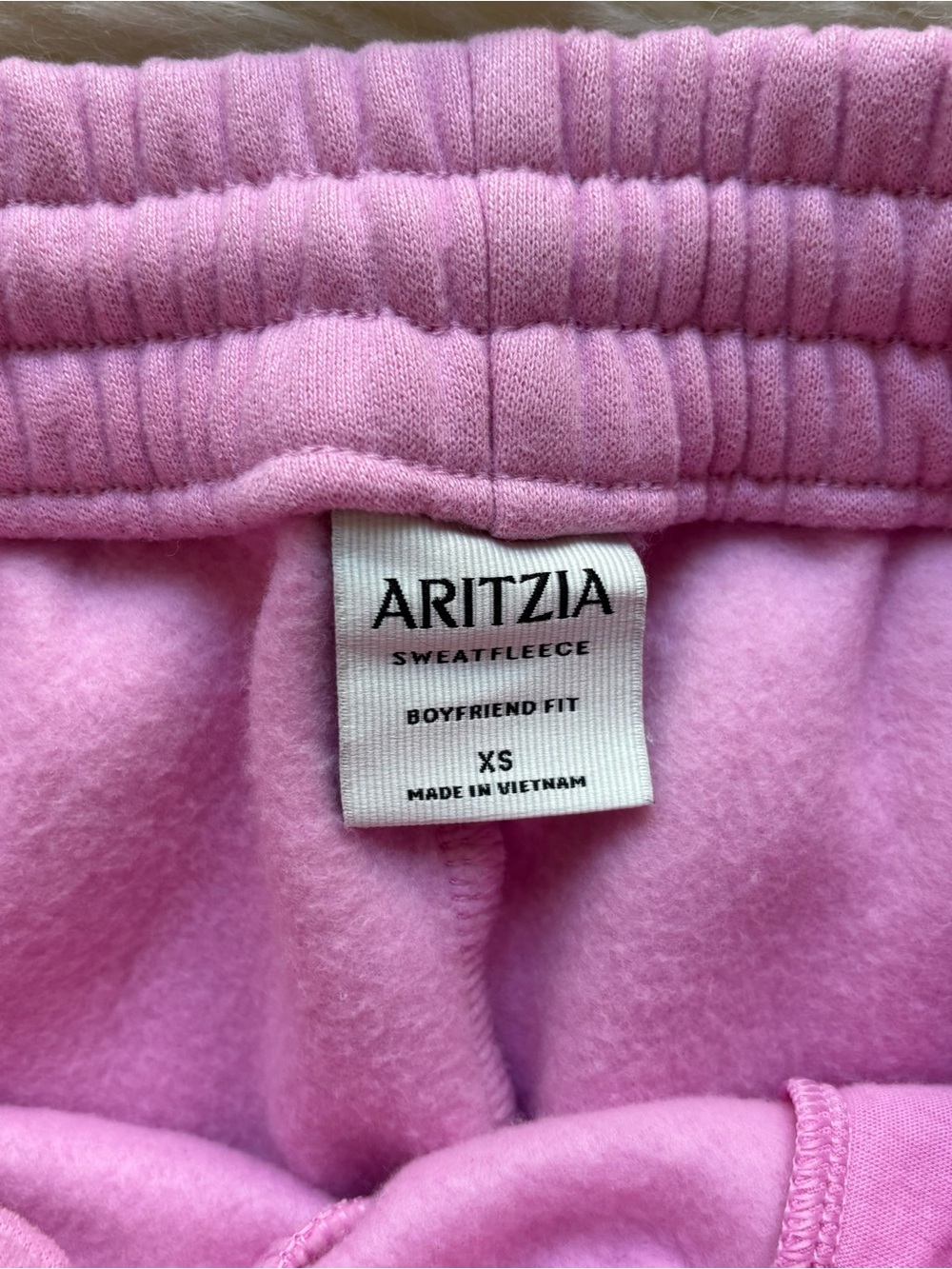 Aritzia Cozy Sweatfleece Boyfriend Set Sweatshirt Sweatpants Pink XS - Picture 7 of 16